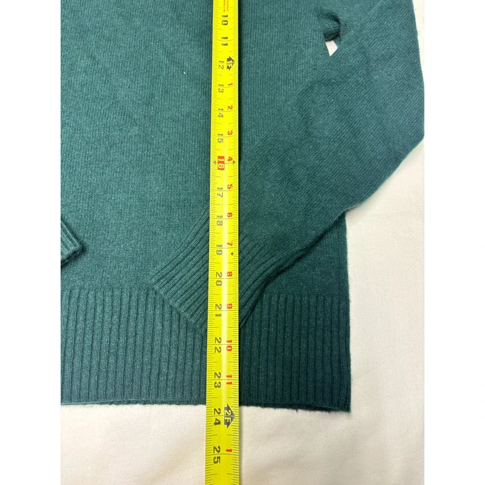 J. Crew Rugged Merino Wool Blend Sweater Mens Small Green Crewneck BA283 FA22